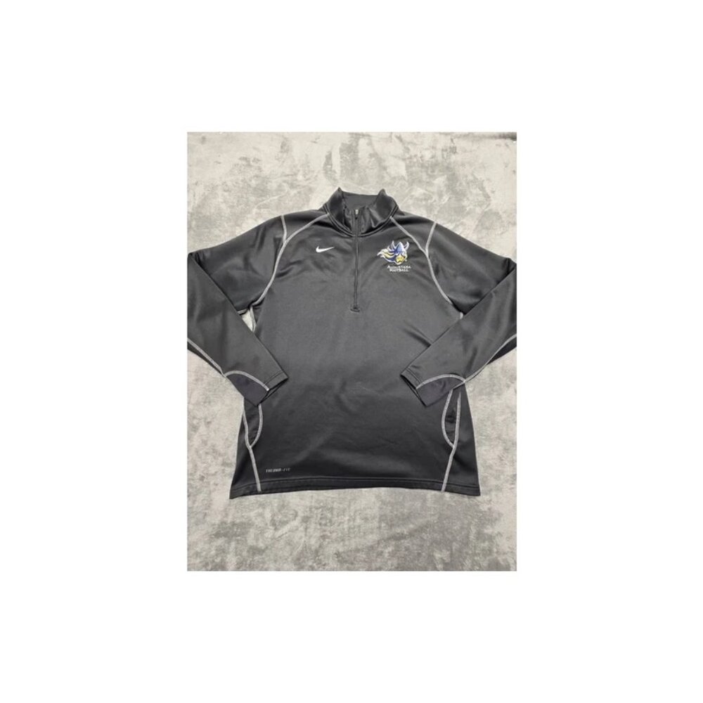 Nike Therma-Fit 1/4 Zip Pull-Over Mens XL Gray‎ Sports 100% Polyester